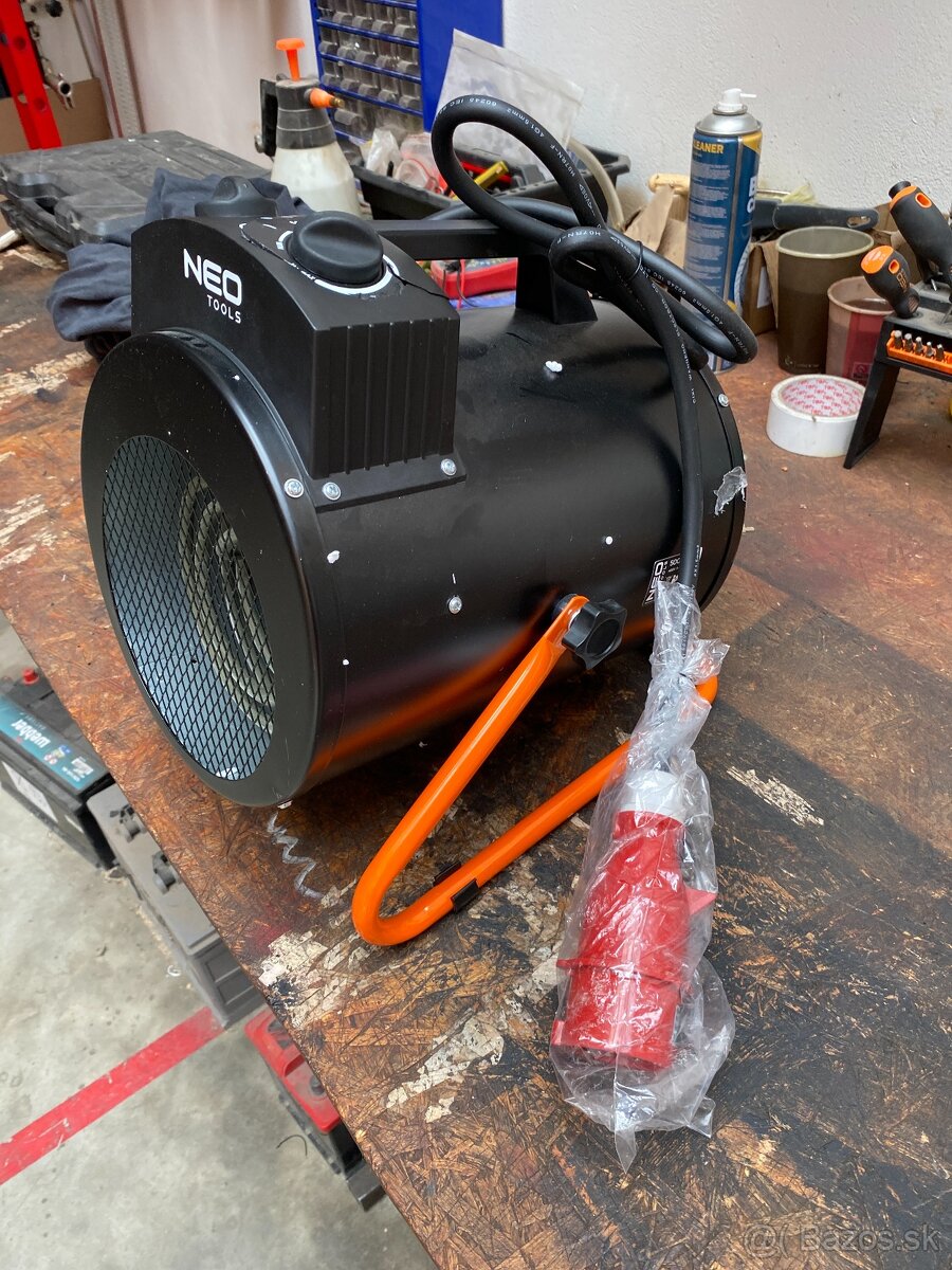 Priemyselný elektrický ohrievač 5kW, IPX4