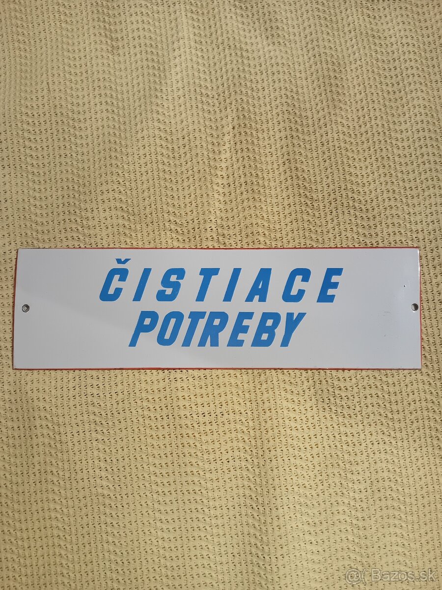 Tabuľka ČISTIACE POTREBY