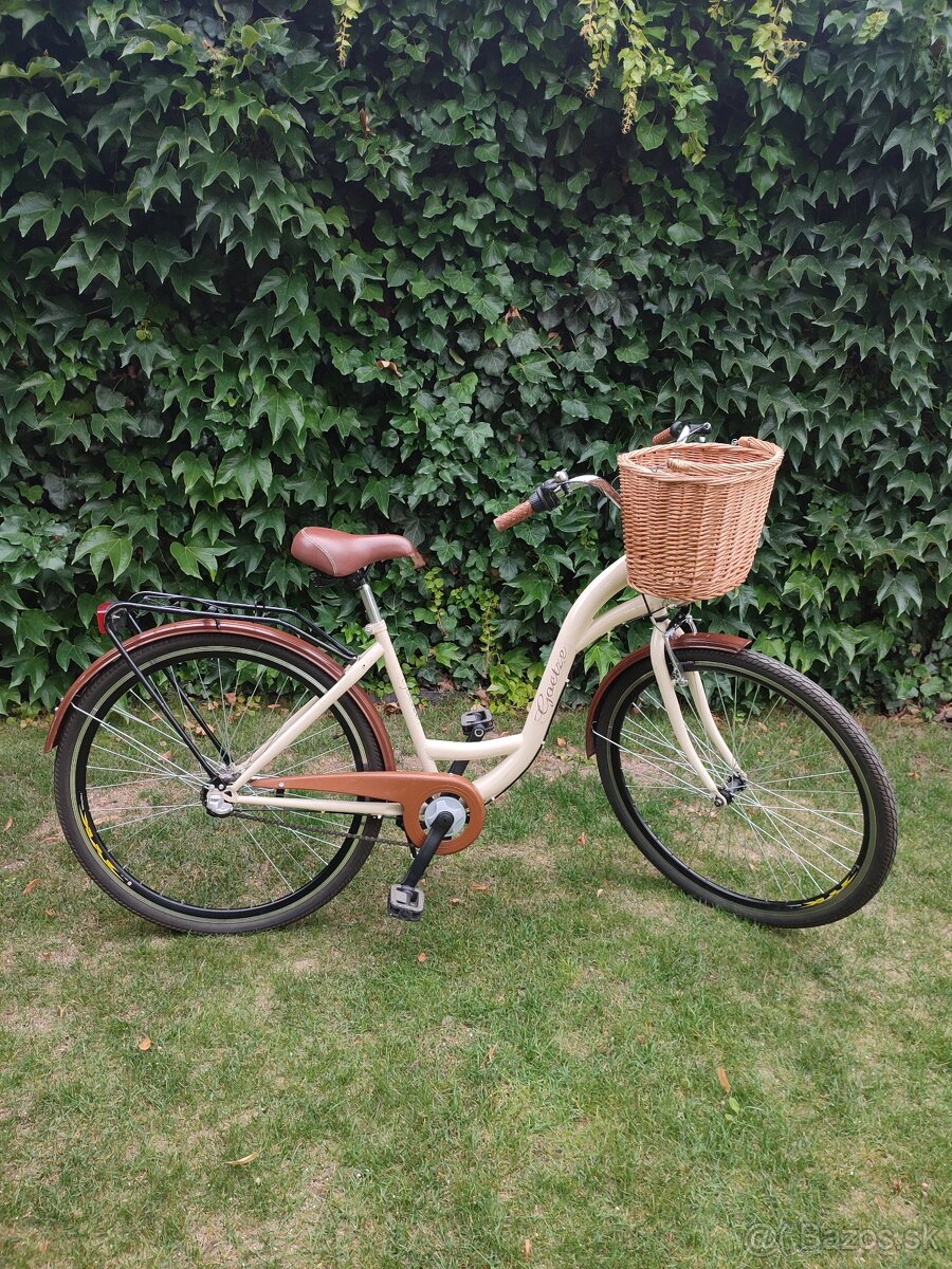 Predám mestský retro bicykel Goetze s prúteným košíkom