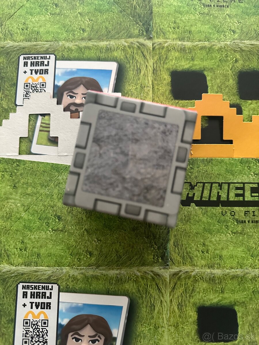Minecraft kocka – Sivá