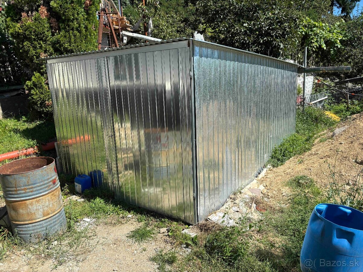 Plechová garáž/sklad 3x4m