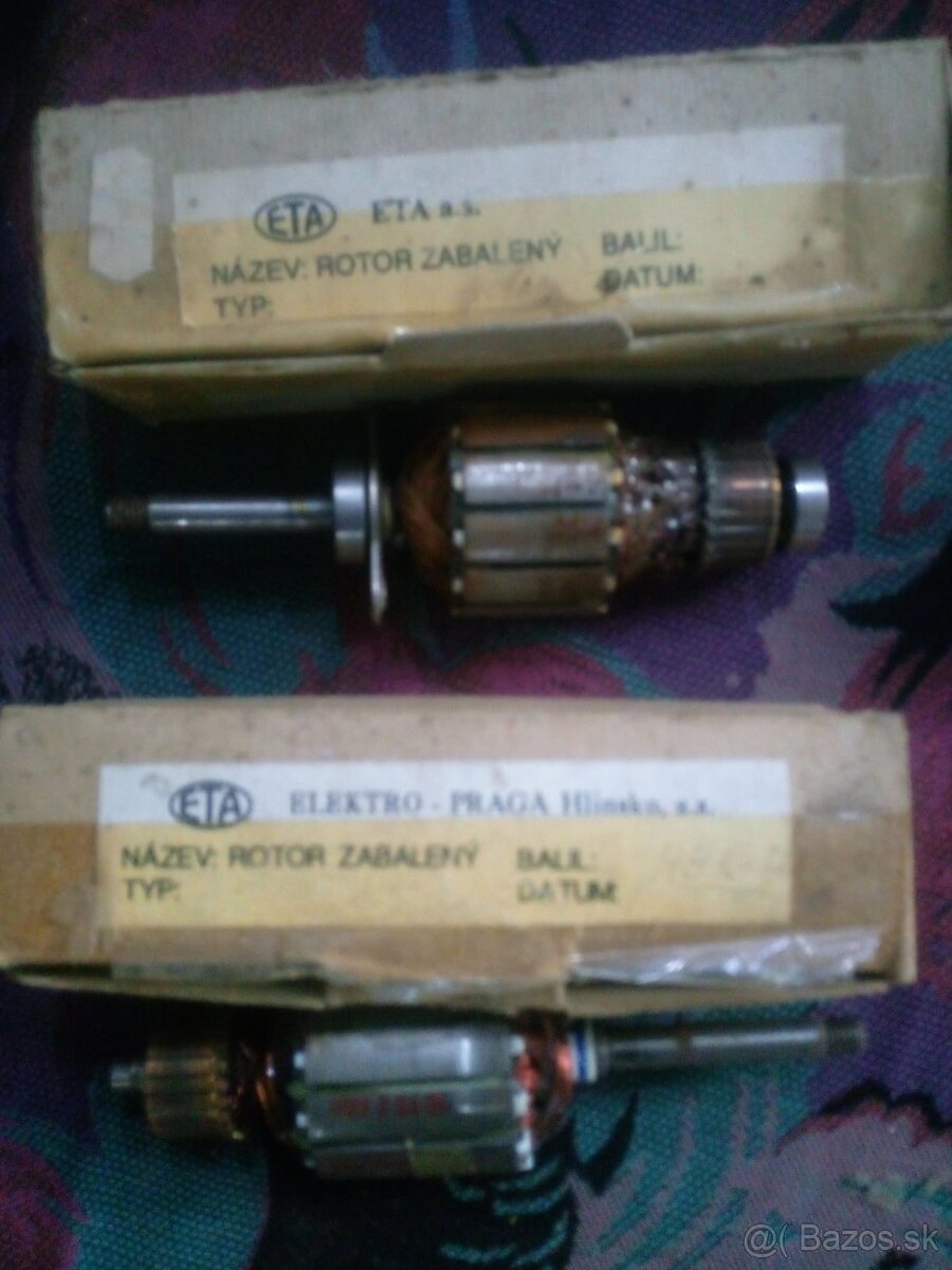 Vzduchovy stykac, rele a rotory