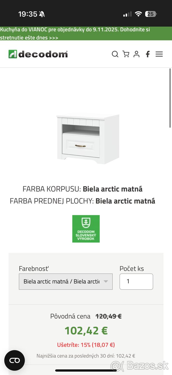 Nocny stolik Tirol Decodom