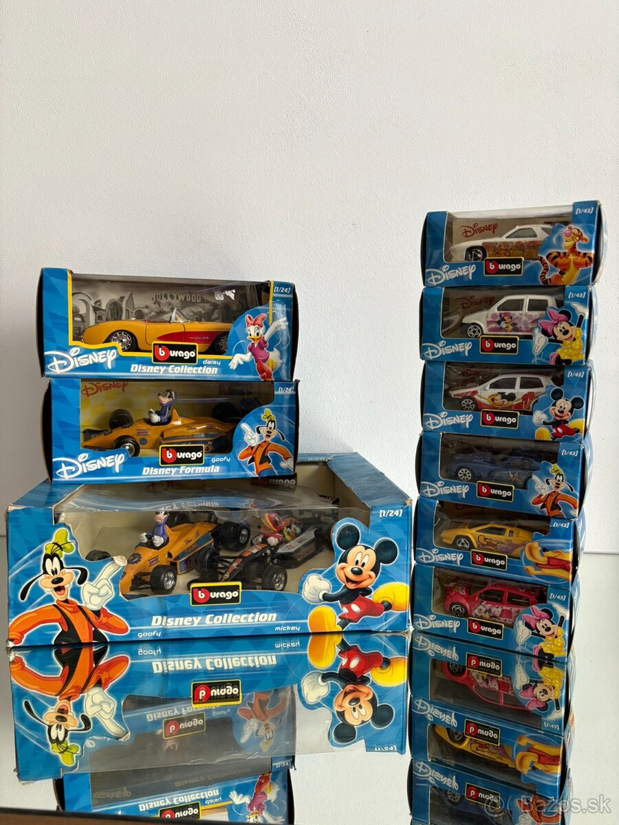 Zberateľské kovové modely Bburago Disney