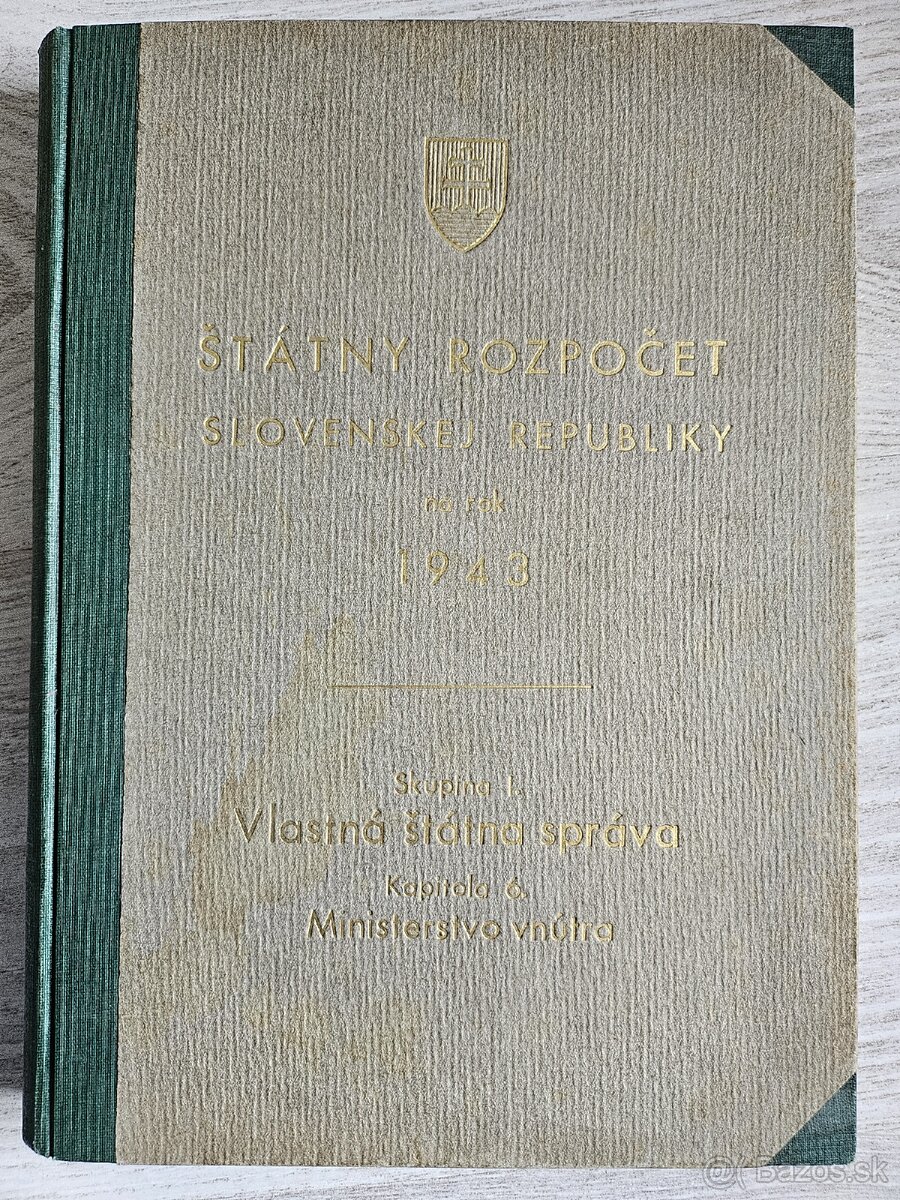 Slovensky štát Štátny rozpočet 1943