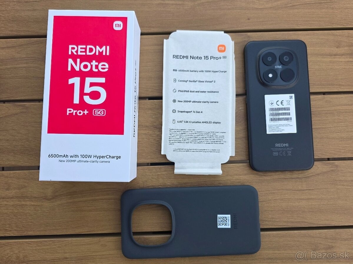 Xiaomi Redmi Note 15 Pro+ 12GB/512GB, čierny,TOP