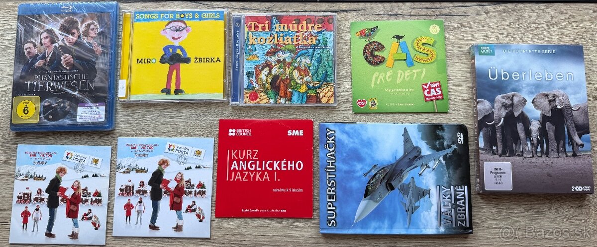 CD a DVD pre deti