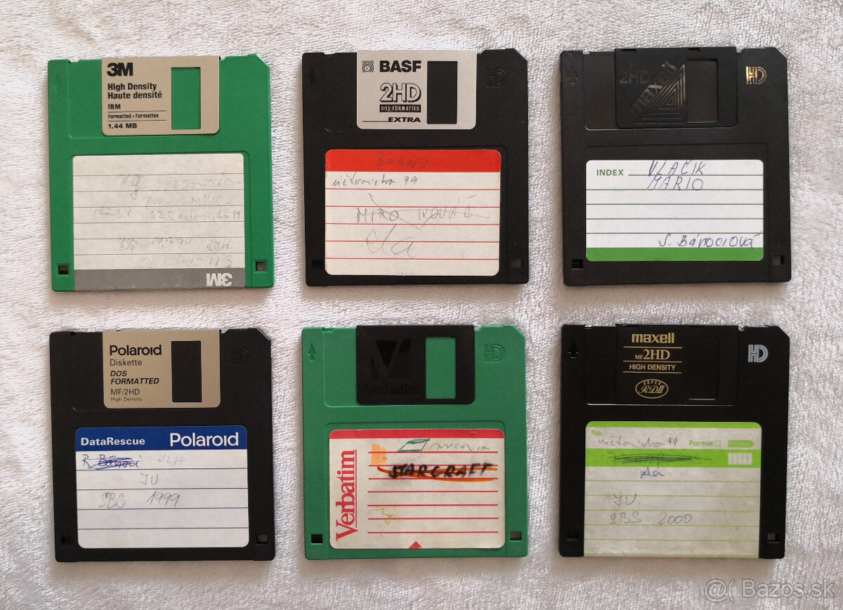 Original retro diskety 6ks