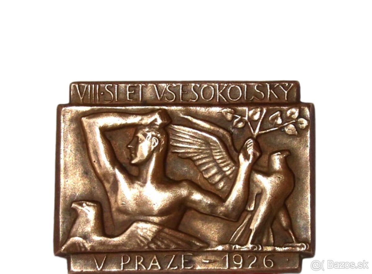 Odznak - VIII. Slet všesokolský - 1926