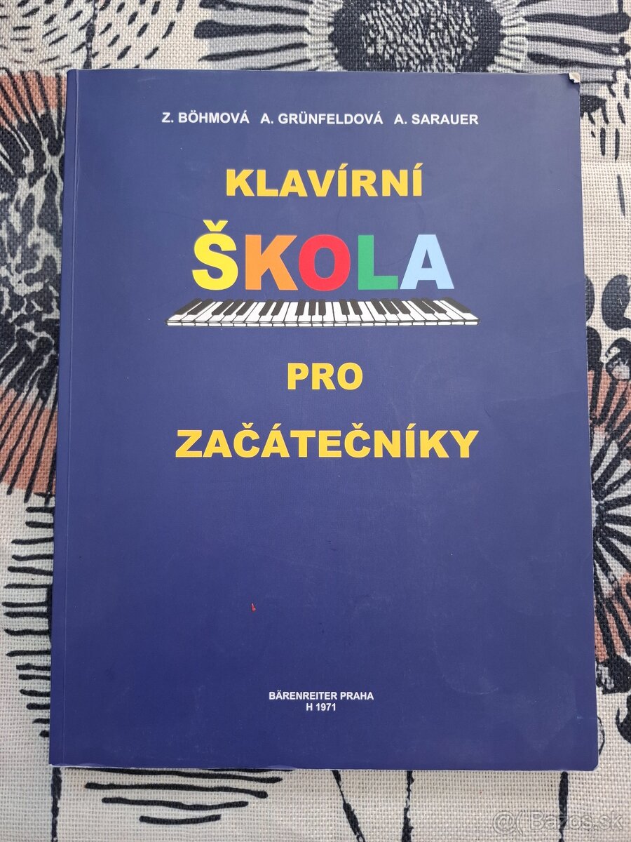 Predám klavírny knihu pre začiatočníkov