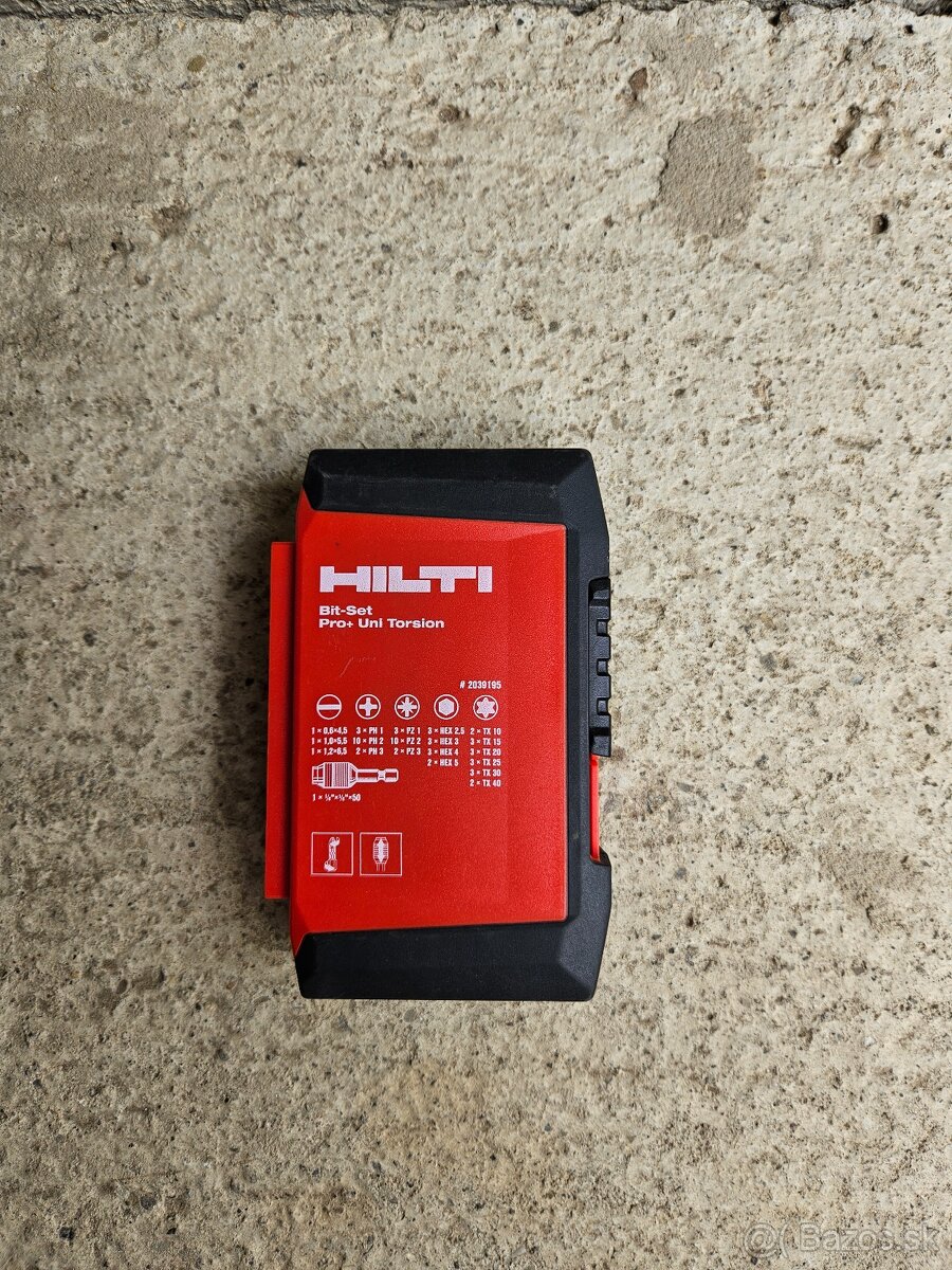 Predám novú sadu bitov Hilti