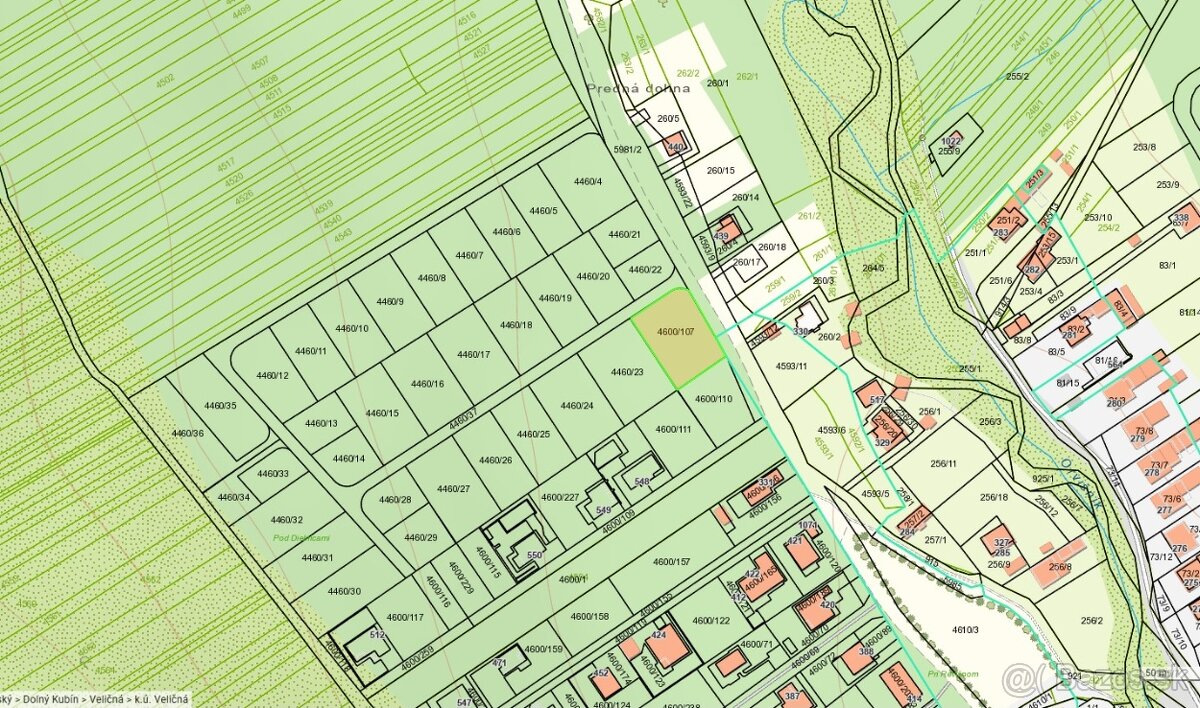 Predaj pozemku,1139 m2,Veličná-Dolný Kubín