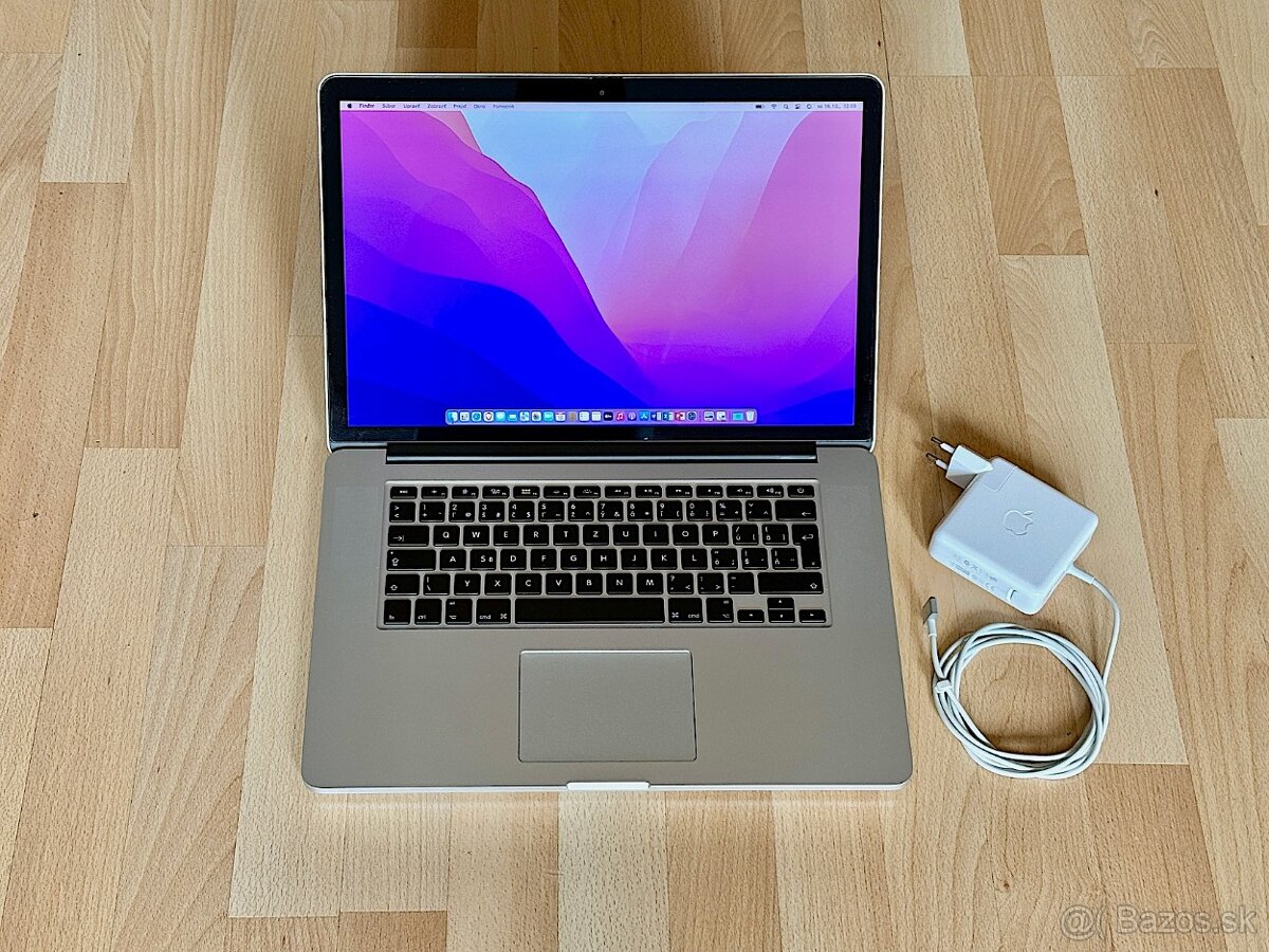 MacBook Pro 15" i7-2,5GHz/16GB/512GB, NOVÁ BATÉRIA,TOP STAV