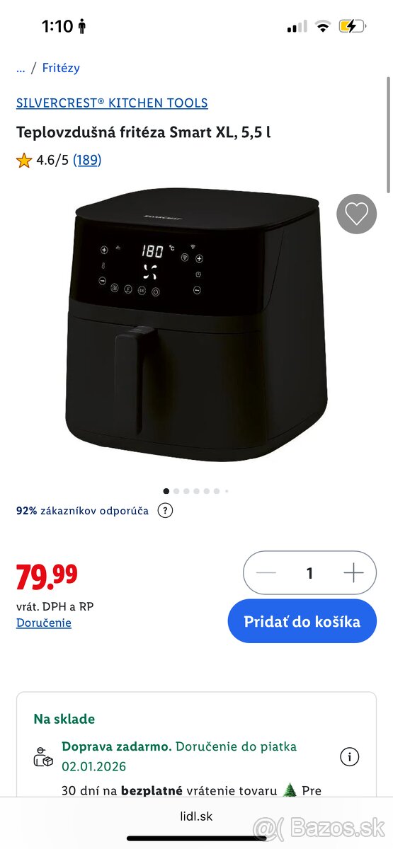 Teplovzdušná fritéza (airfryer)