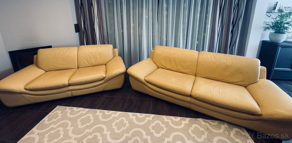 Kožená sedacia súprava 3+2