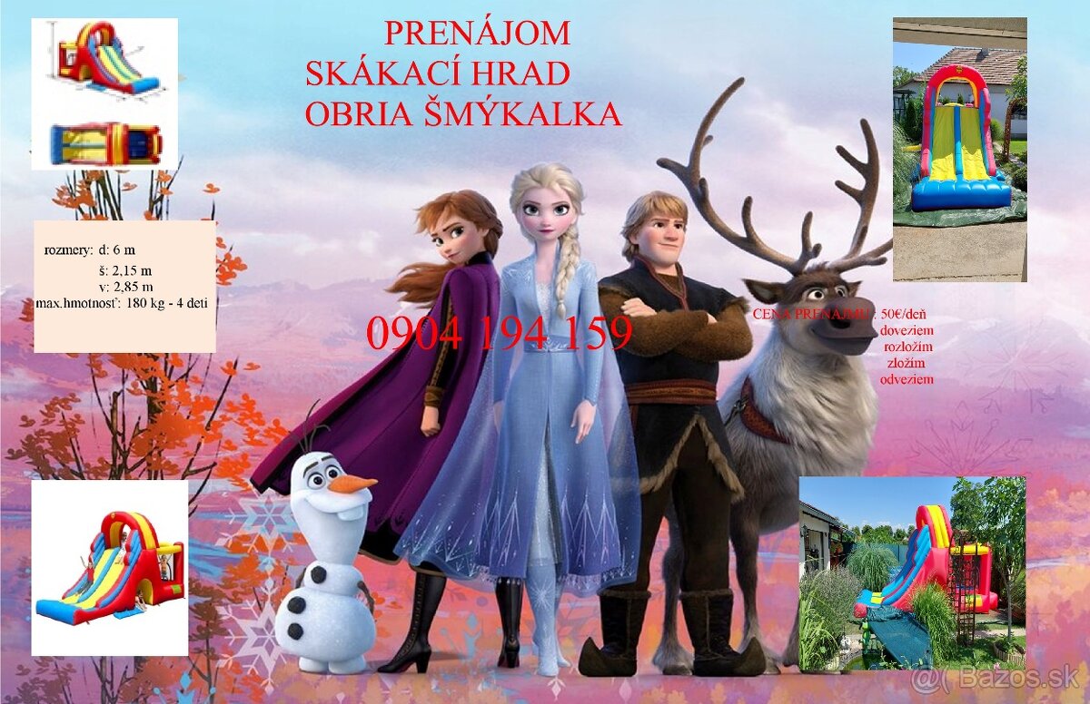 Prenajom skakacich hradou