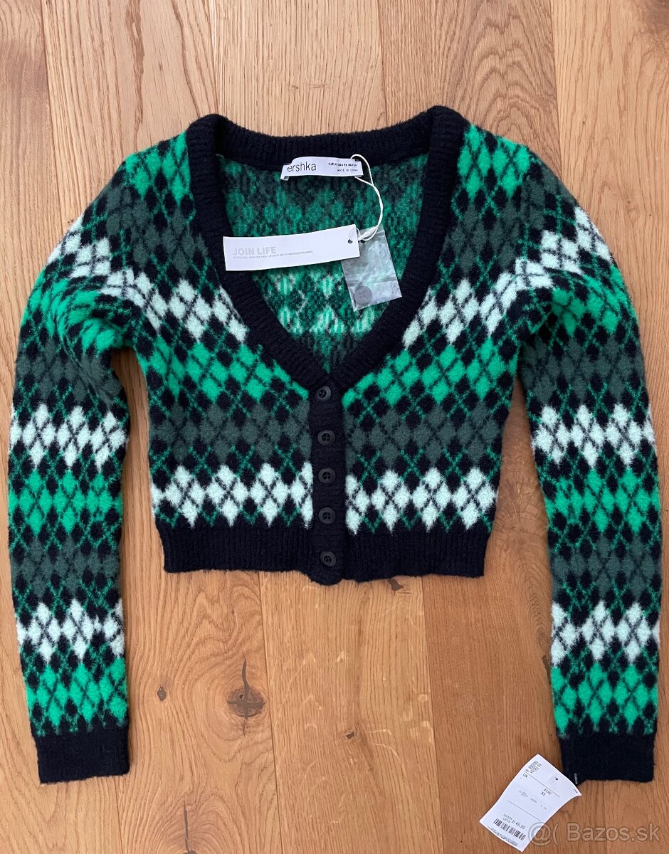 Crop sveter Bershka makky a pruzny XS novy