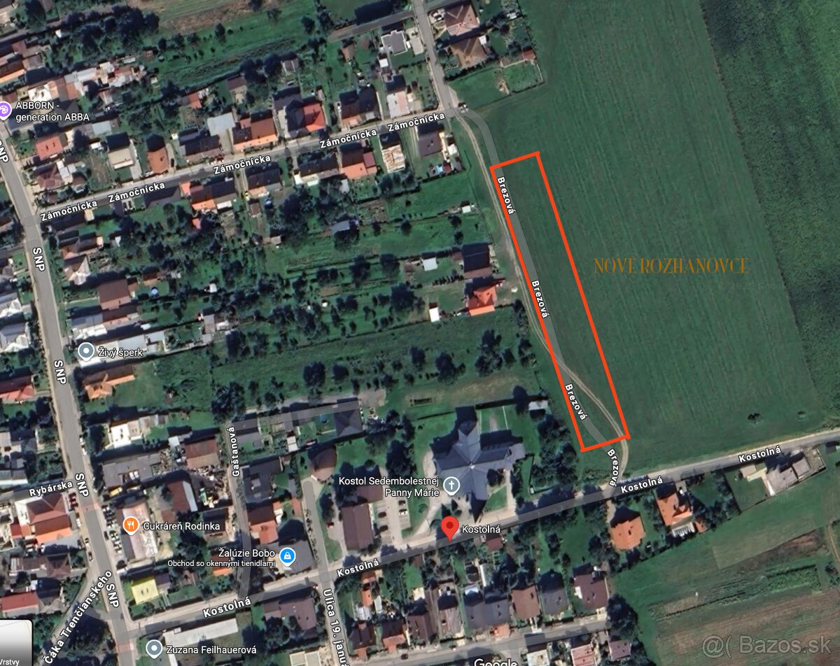 Rozhanovce - ul.Brezová