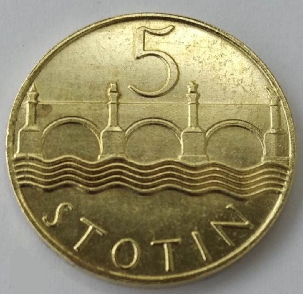 5 stotin skúšobná razba, replika (ZHÁŇAM)