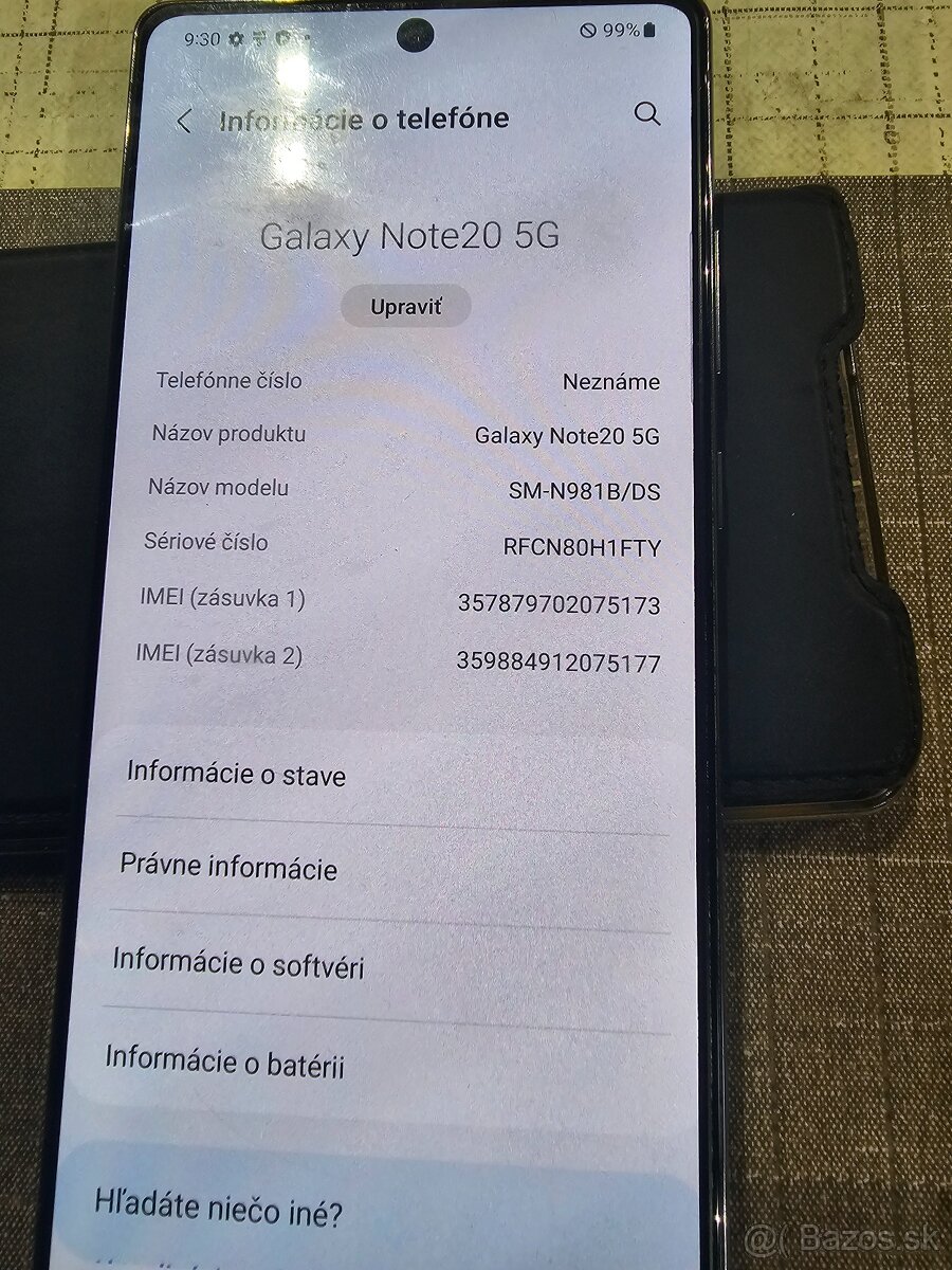 Samsung galaxy note 20 5g 8 GB 256 GB