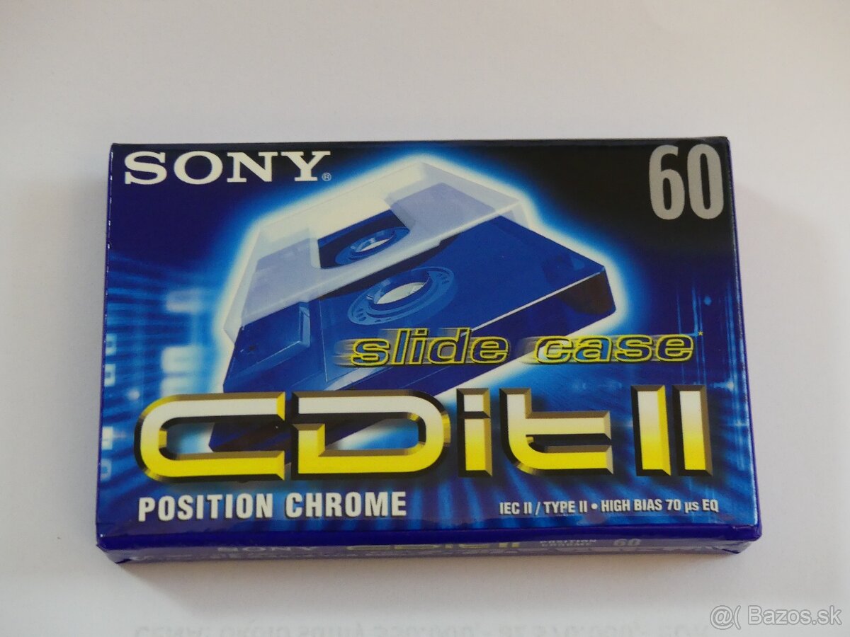 Predám originálne audio kazety – Sony CDit II a BASF FMi
