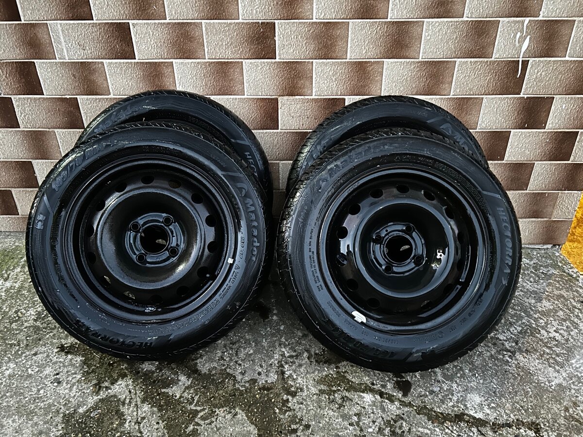 Plechove Disky s Pneumatikami 165/70 R14, 4x 108, ET 24