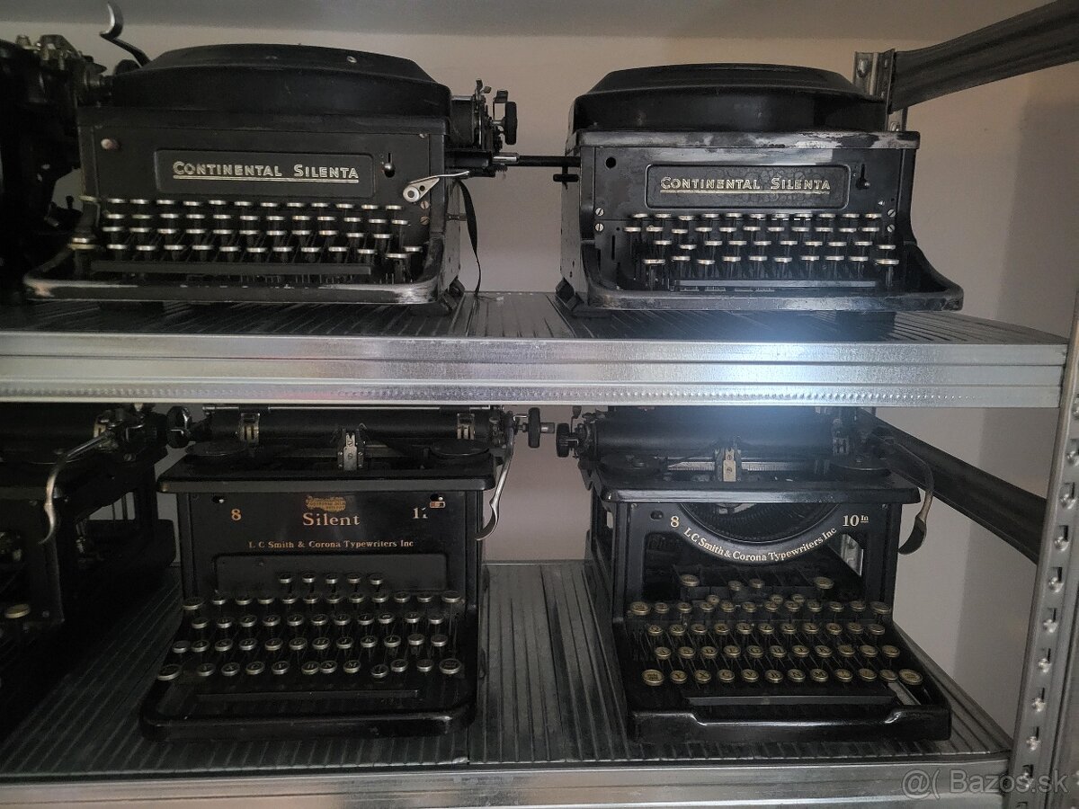 Predam zbierku starozitnych pisacich strojov