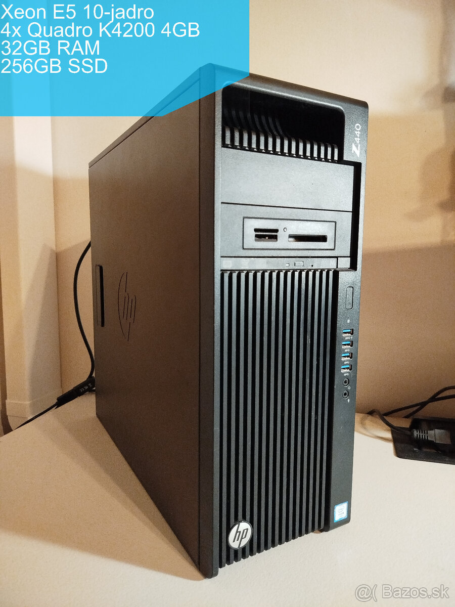 HP Z440 | 10 Jadro | 4x Quadro | 32GB RAM
