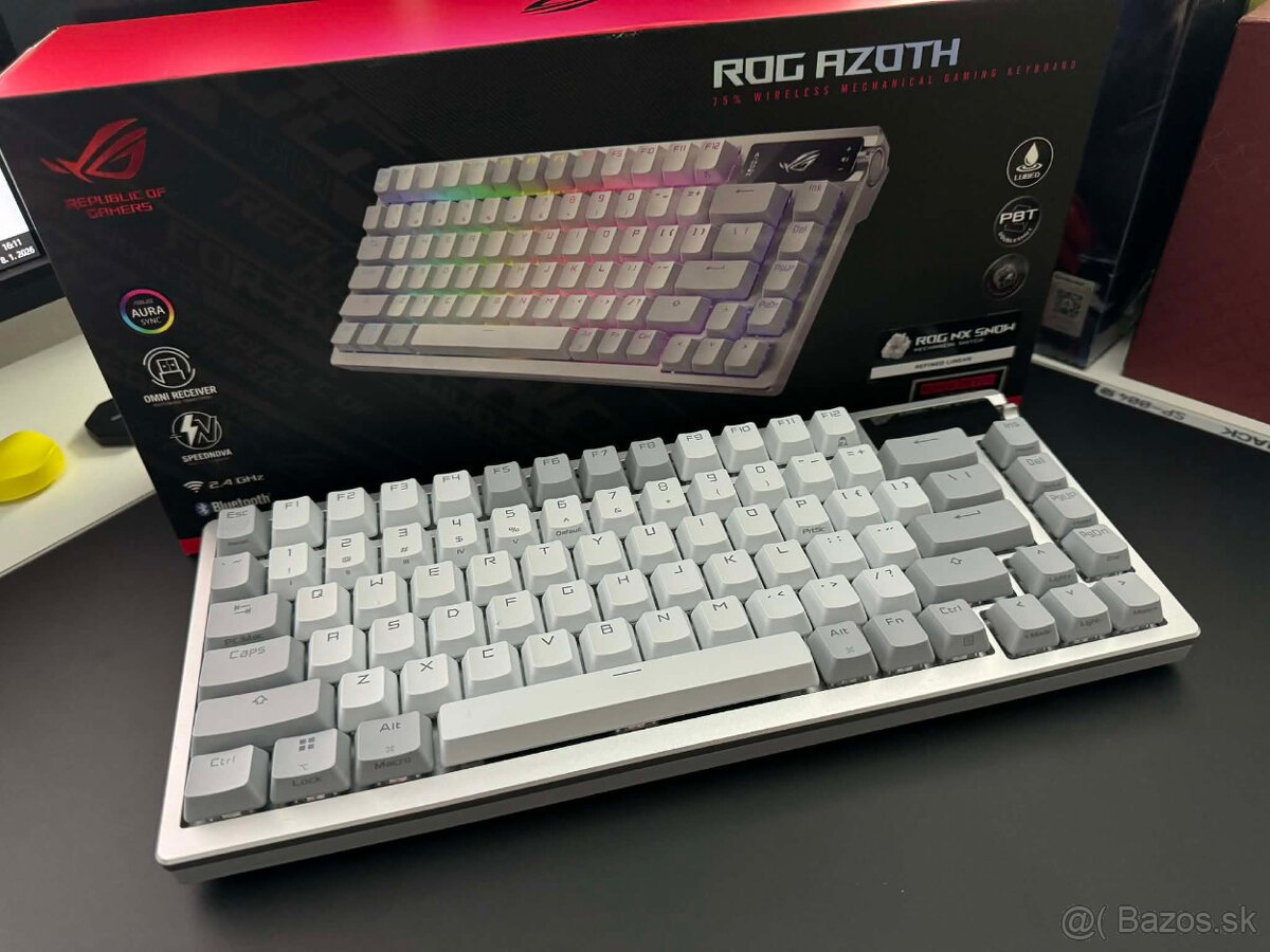 ASUS ROG AZOTH Moonlight White 75%(modded)