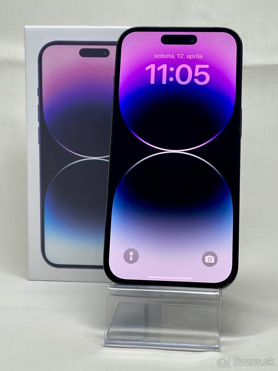 Apple iPhone 14 Pro 128GB Deep Purple - 100% Zdravie batérie