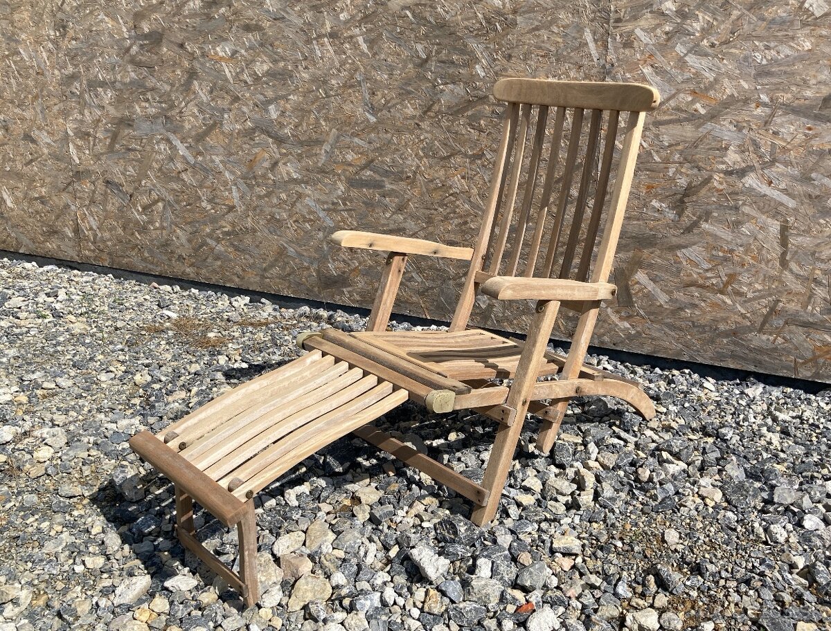 TEAK - Deckchair polohovatelne lehatko