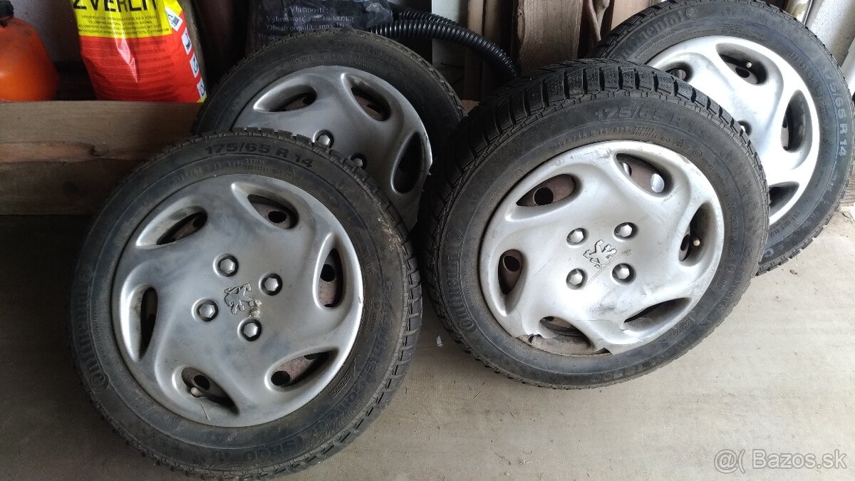 Predám kolesá so zimnými pneu 175/65 R14
