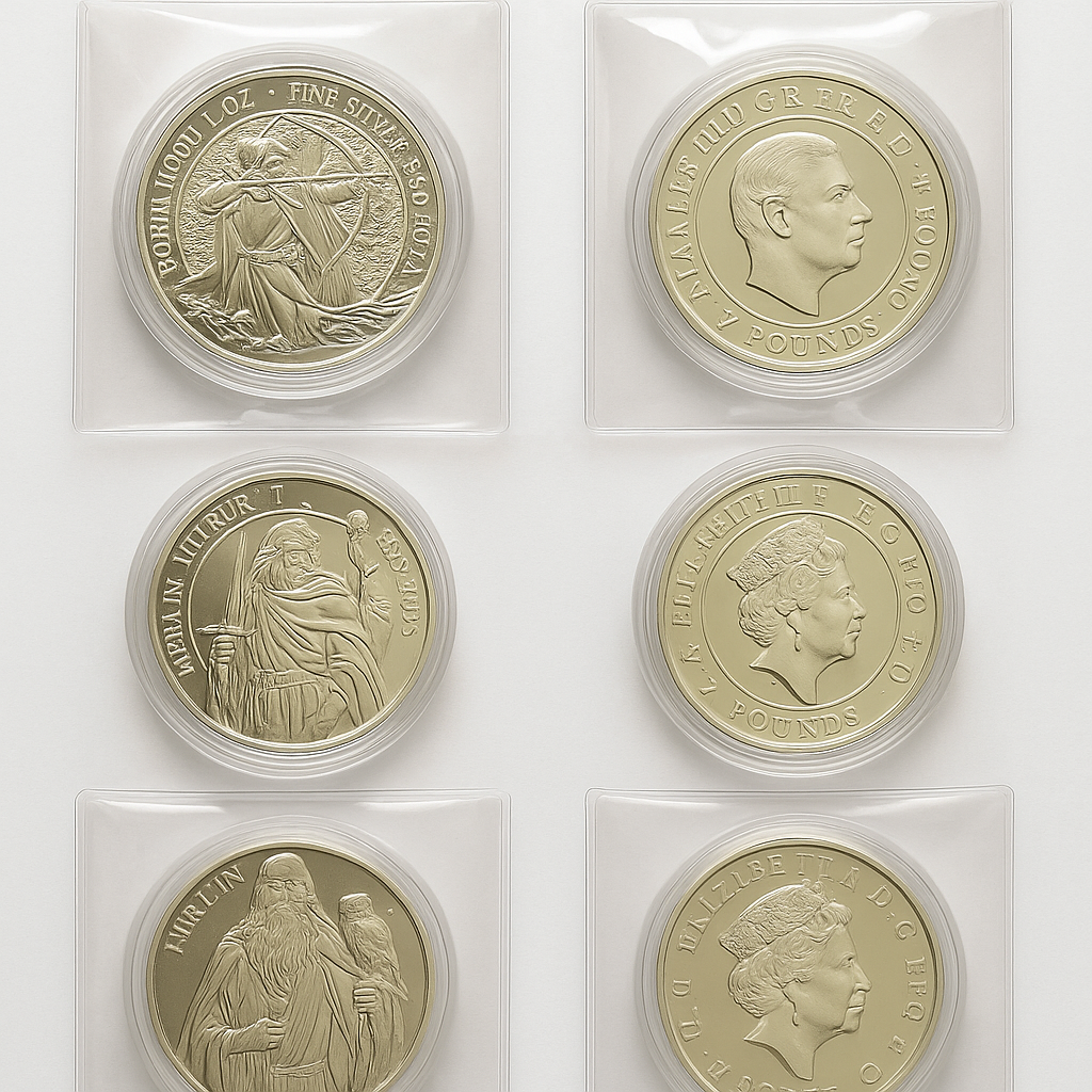 Strieborné mince 1 oz – kompletná séria Myths & Legends