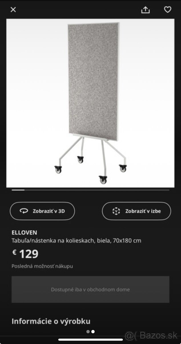 Magnetická tabuľa obojstranna