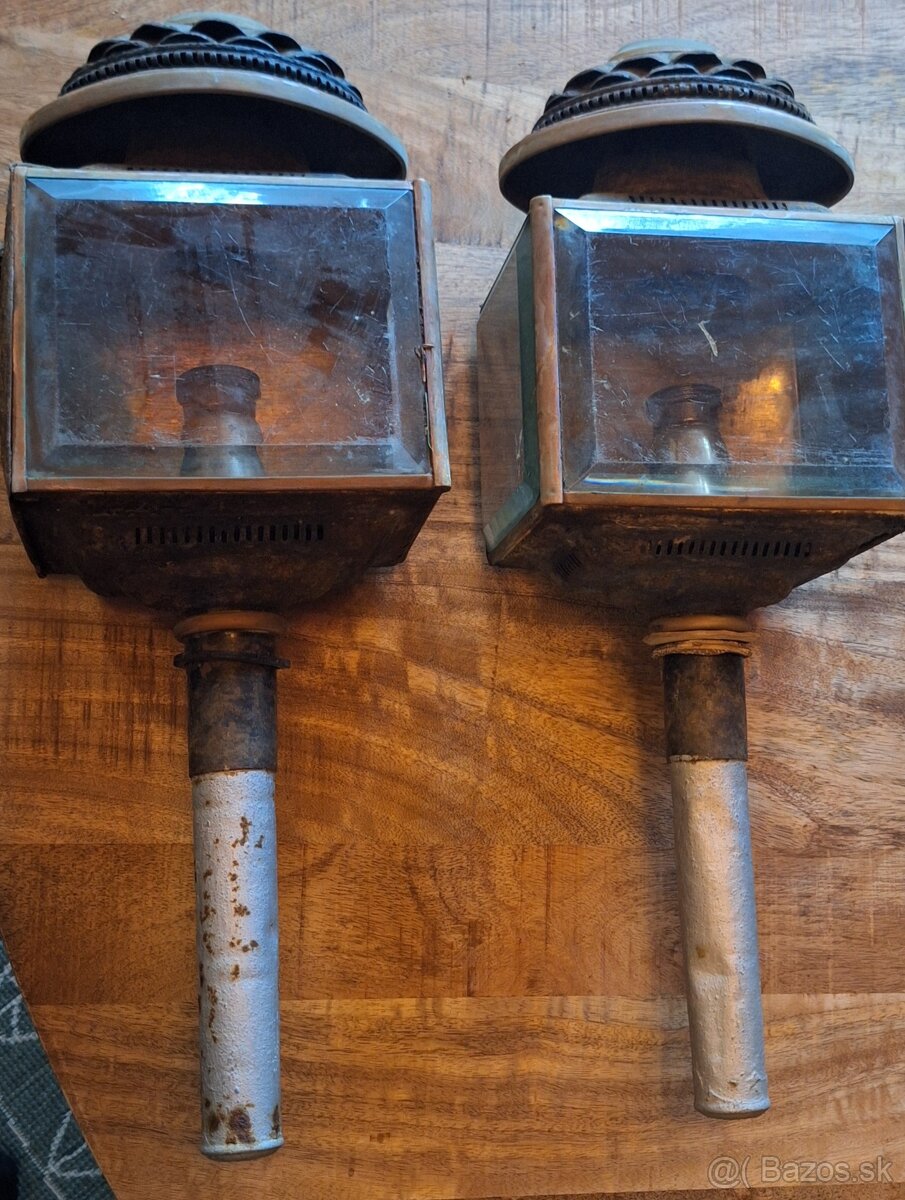 Starožitné párové lampáše