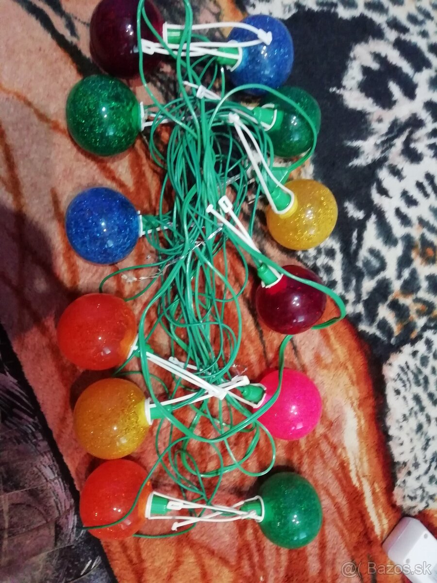 Stare vianočne svetielka krystal gule