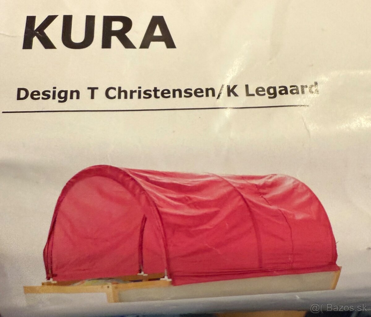 Ruzovy baldachyn na postel KURA/ IKEA