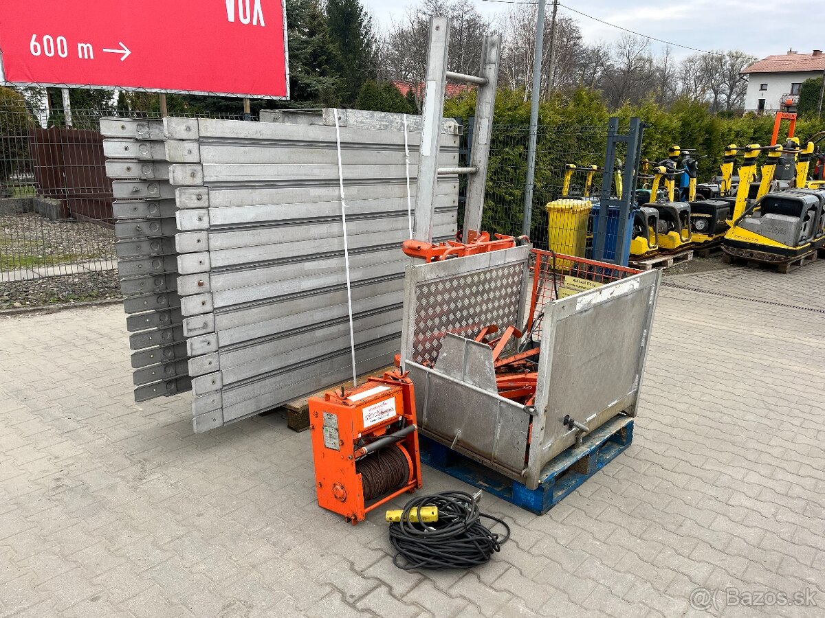 Geda LIFT vertikálny stavebný vlek, zdvíhací žeriav, výška 3