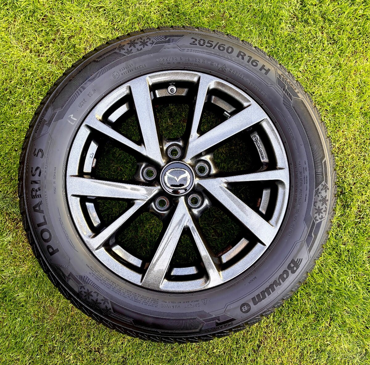 Predám originál 16´´ALU Mazda 5x114,3 pneu. 205/60 R16 92H