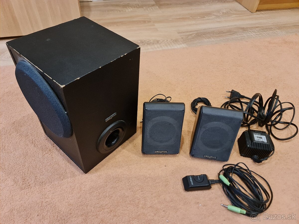 creative pc reproduktory 2.1