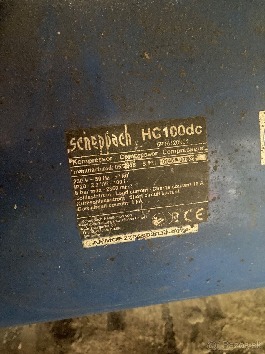 Predám scheppach hc100dc