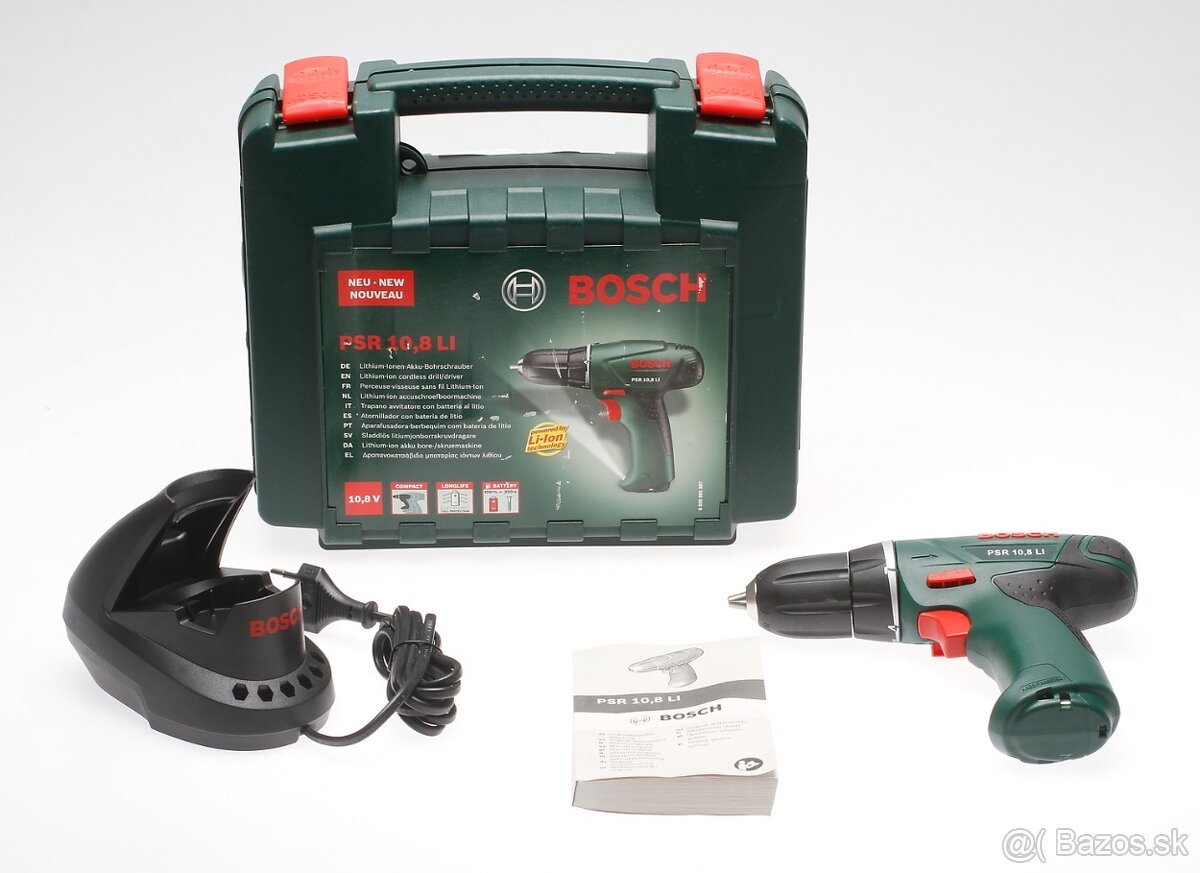 Aku skrutkovač Bosch PSR 10.8 LI