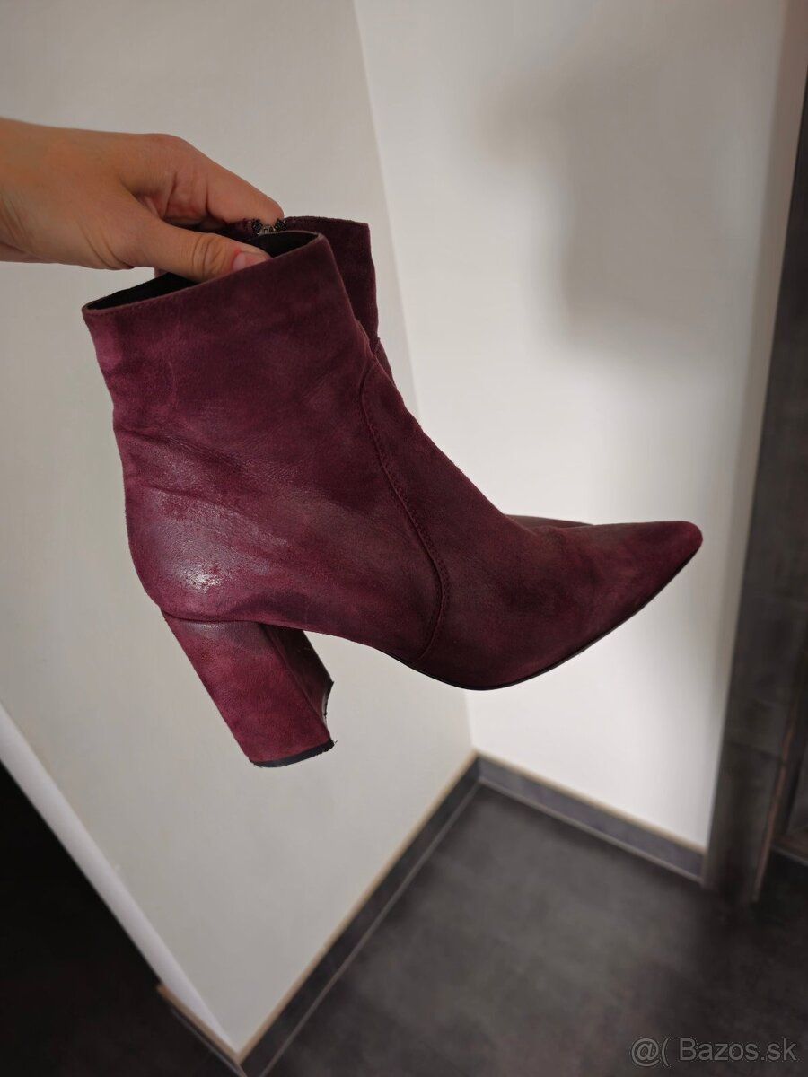 Kožené kotníčky Lazarini