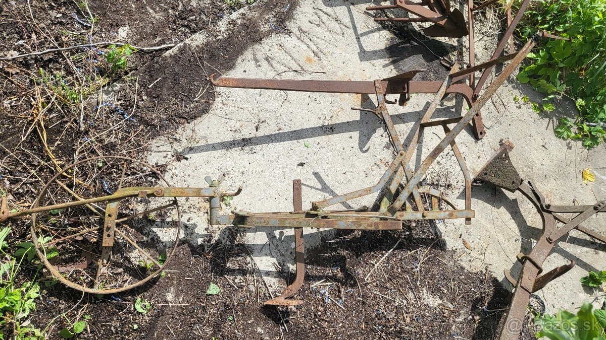 Záhradná technika,.pluh, brány za traktor