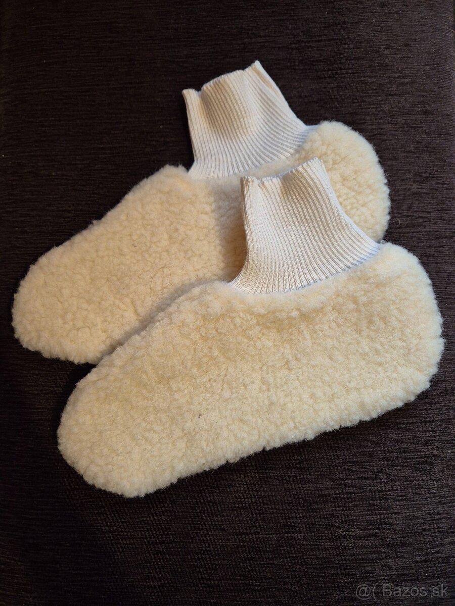 Ponožky zo 100% strižnej vlny - ovca vel 42/43