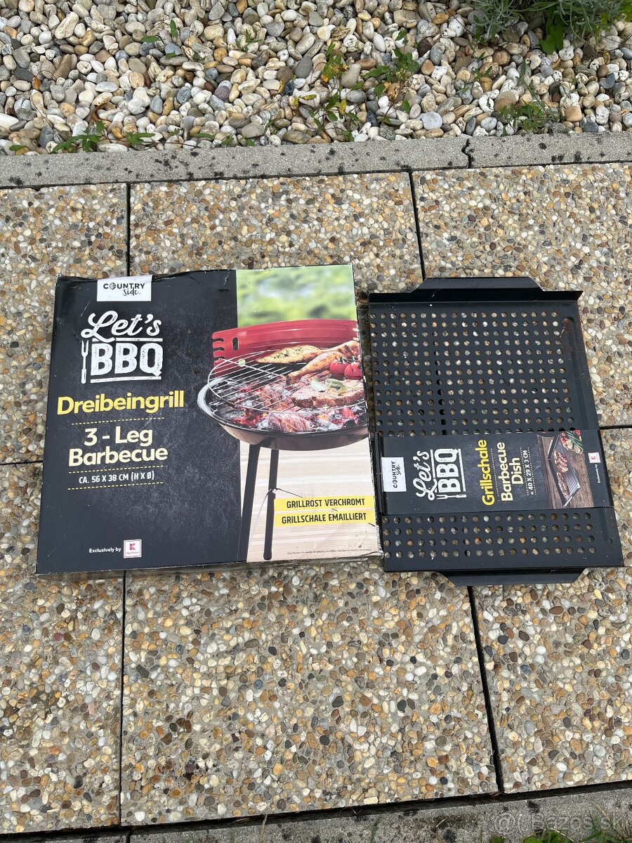 Zahradny gril-nepouzity s podlozkou