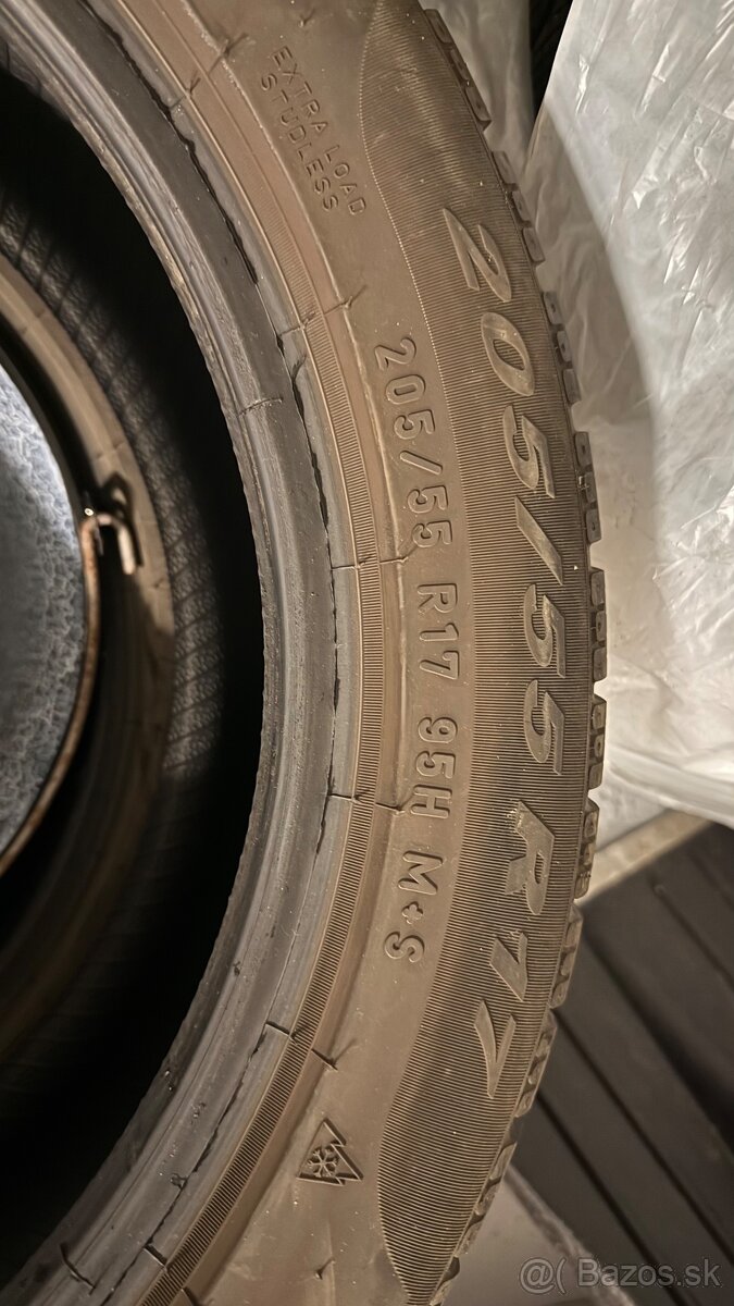 Zlava Zimne pneu pirelli 205/55 r17