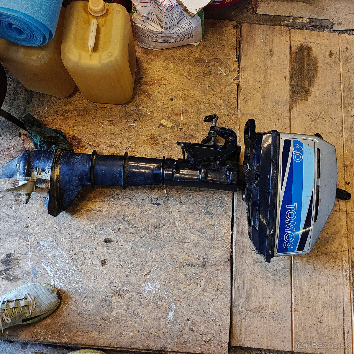 Lodný motor Tomos 4hp + nádrž