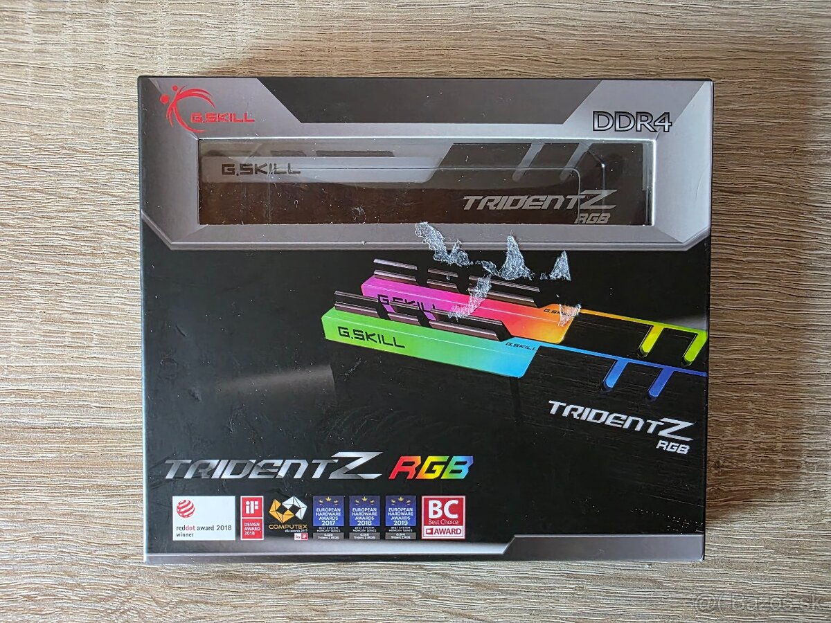 Trident Z RGB DDR4-3600 CL16-16-16-36 32GB Samsung B-die