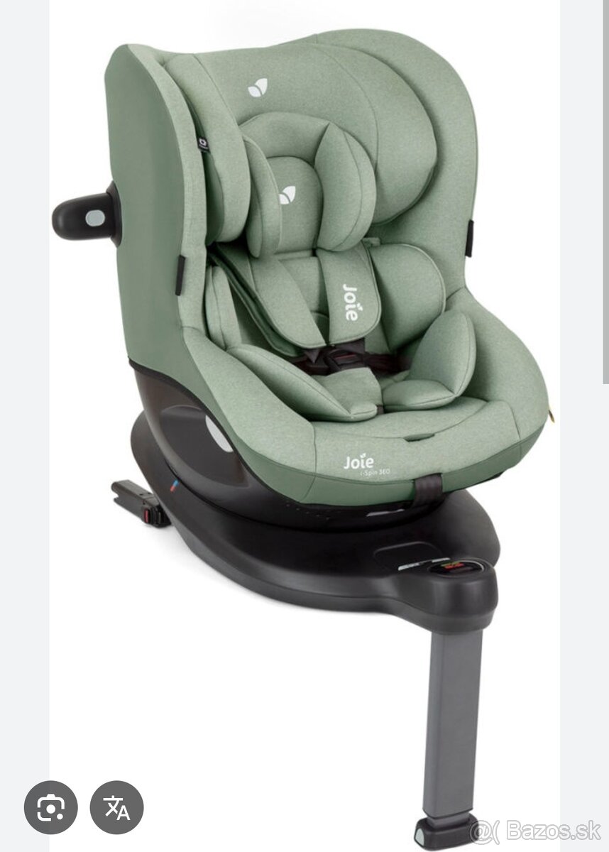 Autosedačka joie i-spin 360 farba zelena